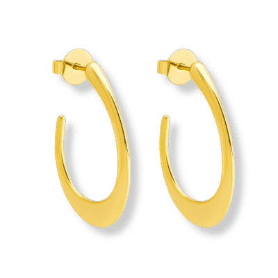 Brinco Athena Banho de Ouro de Ouro 18K